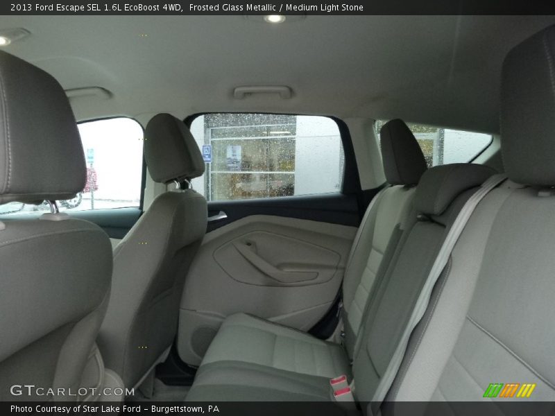 Frosted Glass Metallic / Medium Light Stone 2013 Ford Escape SEL 1.6L EcoBoost 4WD