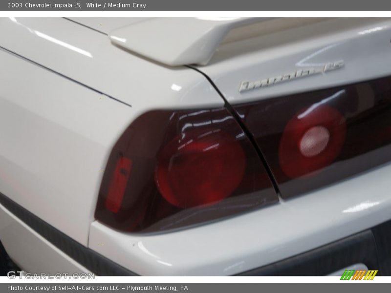 White / Medium Gray 2003 Chevrolet Impala LS