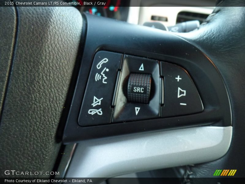 Black / Gray 2015 Chevrolet Camaro LT/RS Convertible