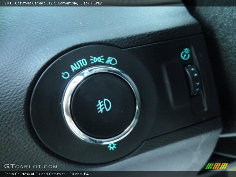 Black / Gray 2015 Chevrolet Camaro LT/RS Convertible