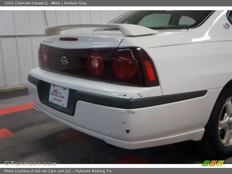 White / Medium Gray 2003 Chevrolet Impala LS