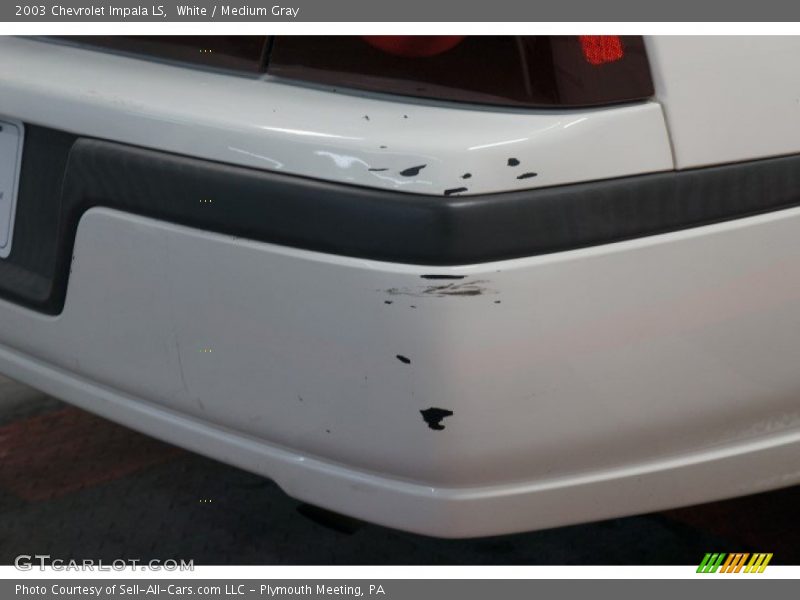 White / Medium Gray 2003 Chevrolet Impala LS