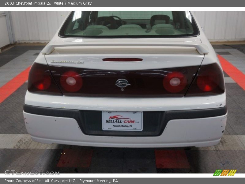 White / Medium Gray 2003 Chevrolet Impala LS