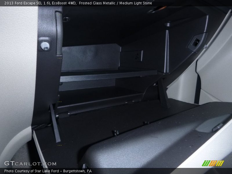 Frosted Glass Metallic / Medium Light Stone 2013 Ford Escape SEL 1.6L EcoBoost 4WD