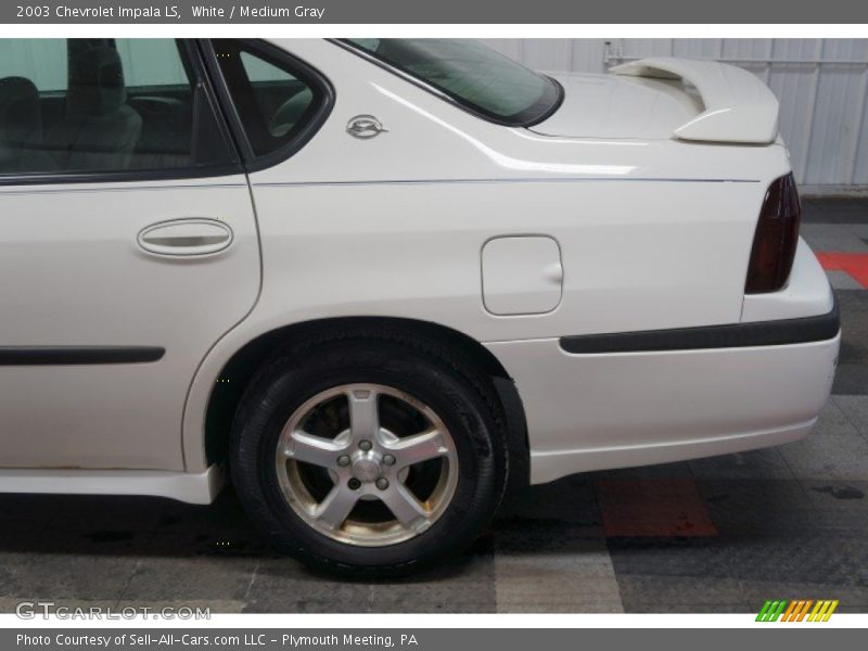 White / Medium Gray 2003 Chevrolet Impala LS