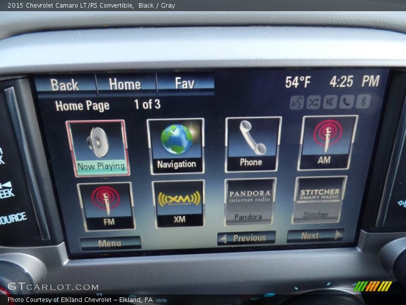Black / Gray 2015 Chevrolet Camaro LT/RS Convertible