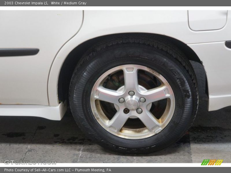 White / Medium Gray 2003 Chevrolet Impala LS