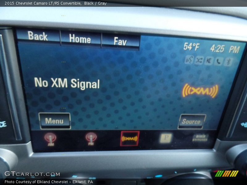 Black / Gray 2015 Chevrolet Camaro LT/RS Convertible