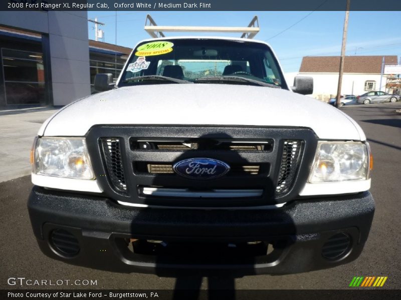 Oxford White / Medium Dark Flint 2008 Ford Ranger XL Regular Cab