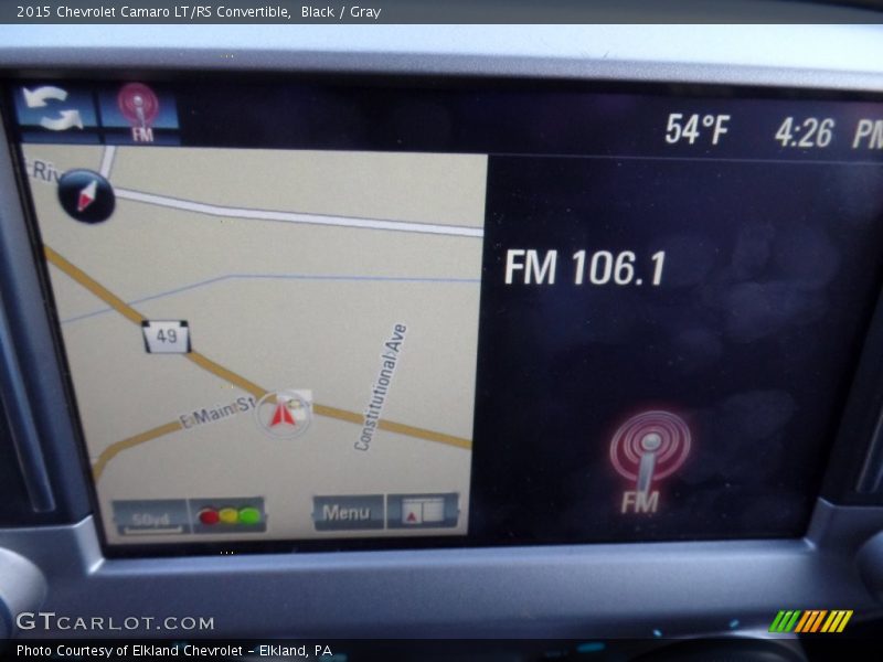 Black / Gray 2015 Chevrolet Camaro LT/RS Convertible