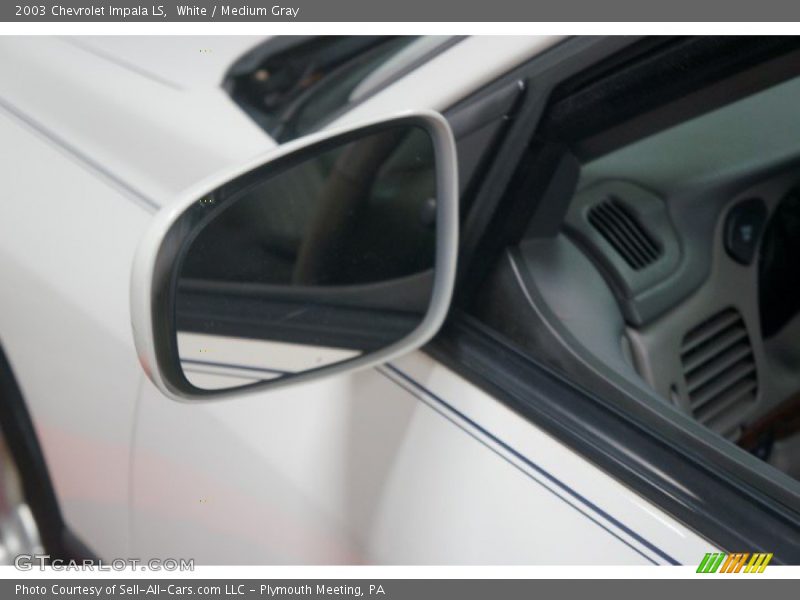 White / Medium Gray 2003 Chevrolet Impala LS