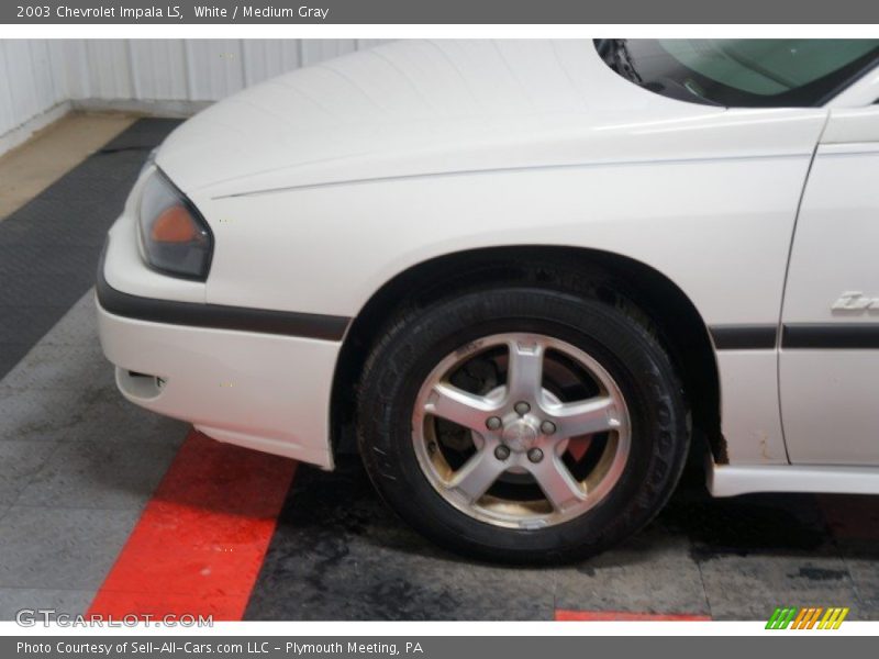White / Medium Gray 2003 Chevrolet Impala LS