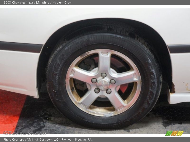 White / Medium Gray 2003 Chevrolet Impala LS