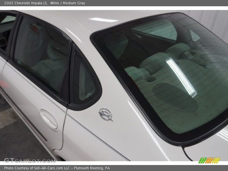 White / Medium Gray 2003 Chevrolet Impala LS