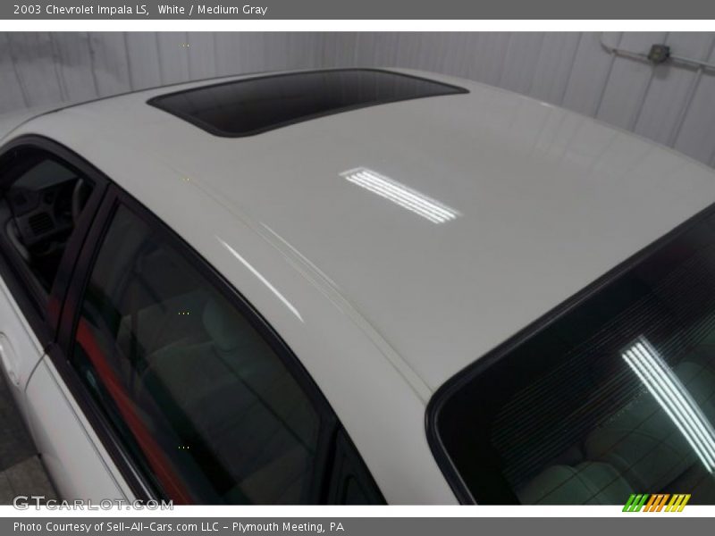 White / Medium Gray 2003 Chevrolet Impala LS