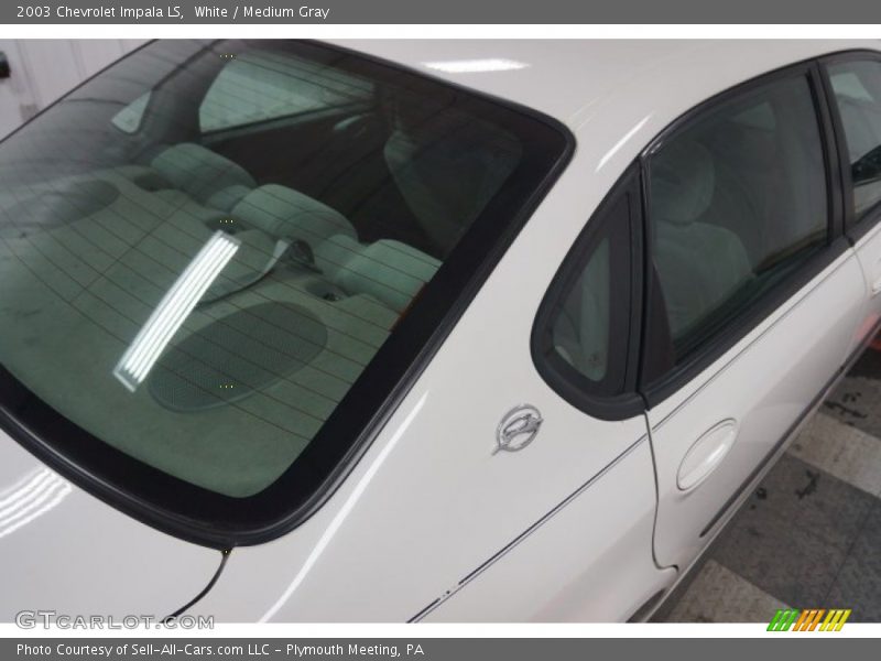 White / Medium Gray 2003 Chevrolet Impala LS