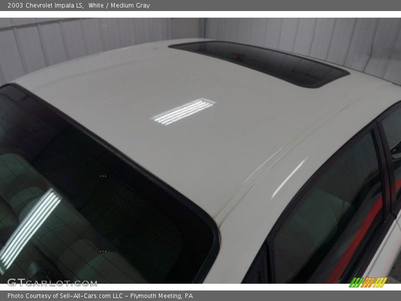 White / Medium Gray 2003 Chevrolet Impala LS