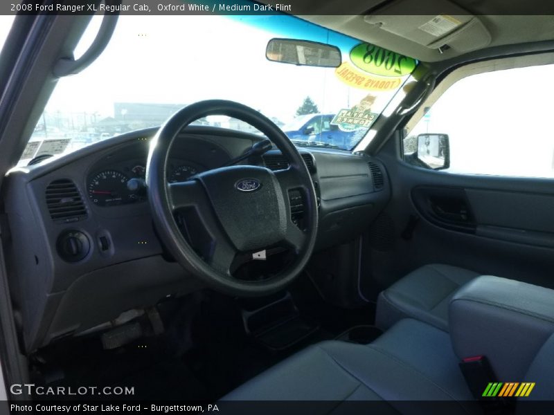 Oxford White / Medium Dark Flint 2008 Ford Ranger XL Regular Cab