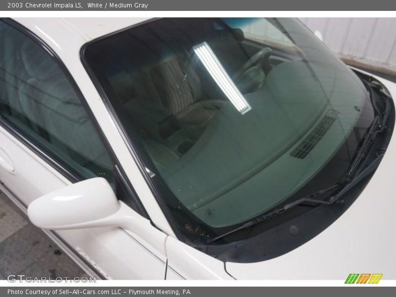 White / Medium Gray 2003 Chevrolet Impala LS