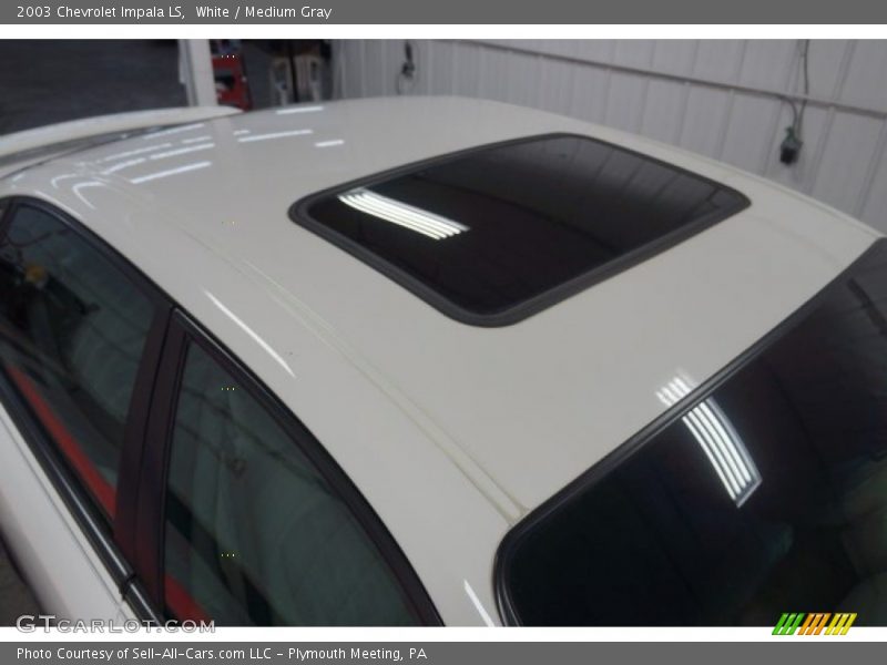 White / Medium Gray 2003 Chevrolet Impala LS