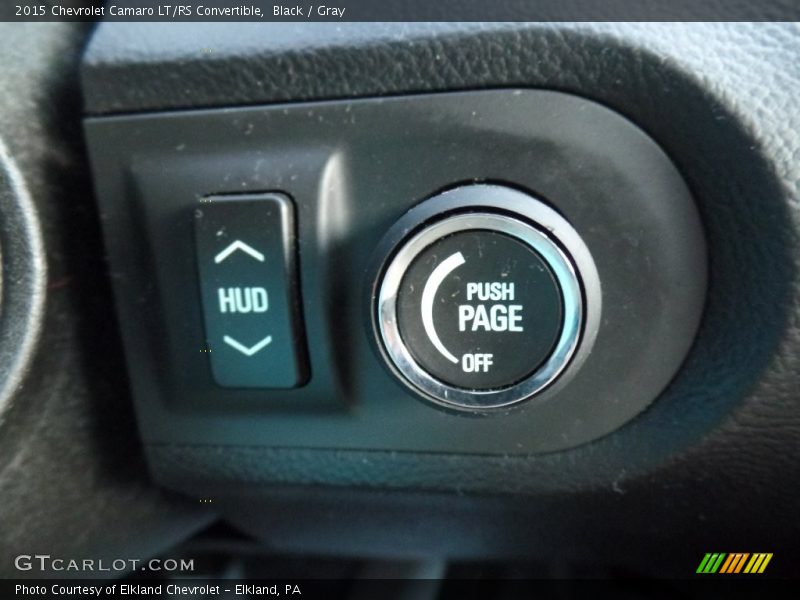 Black / Gray 2015 Chevrolet Camaro LT/RS Convertible