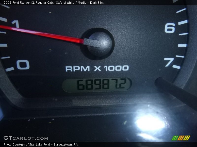 Oxford White / Medium Dark Flint 2008 Ford Ranger XL Regular Cab