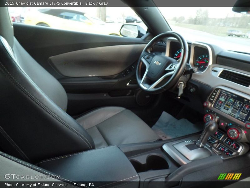 Black / Gray 2015 Chevrolet Camaro LT/RS Convertible