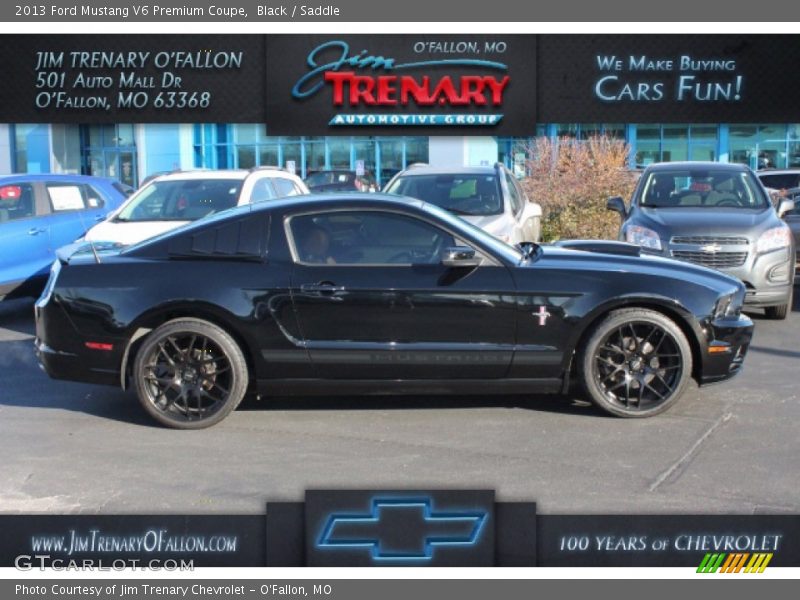 Black / Saddle 2013 Ford Mustang V6 Premium Coupe
