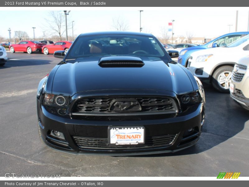 Black / Saddle 2013 Ford Mustang V6 Premium Coupe