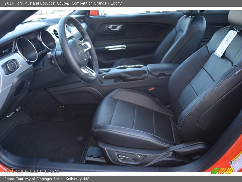 Competition Orange / Ebony 2016 Ford Mustang EcoBoost Coupe