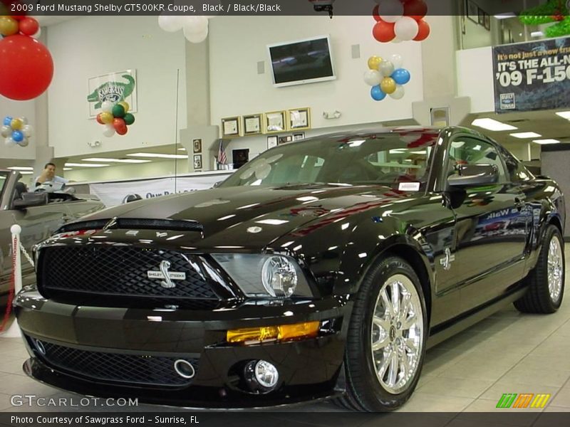 Black / Black/Black 2009 Ford Mustang Shelby GT500KR Coupe