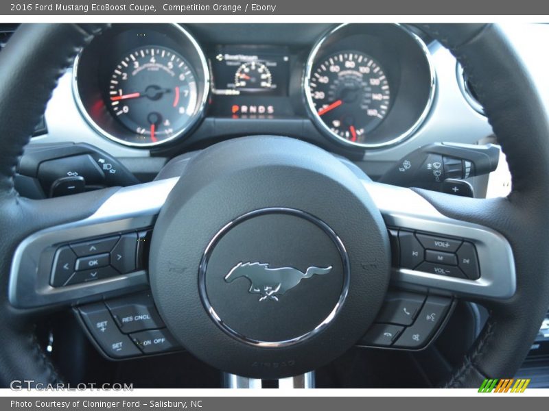 Competition Orange / Ebony 2016 Ford Mustang EcoBoost Coupe