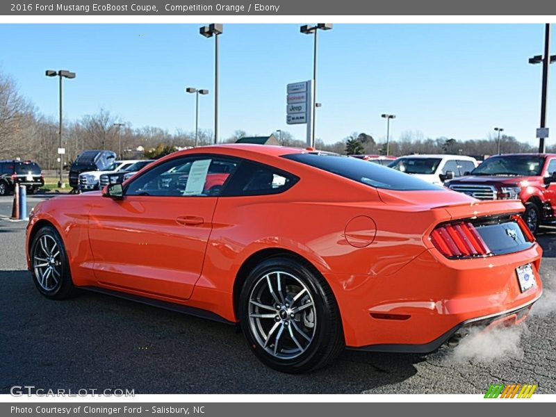 Competition Orange / Ebony 2016 Ford Mustang EcoBoost Coupe