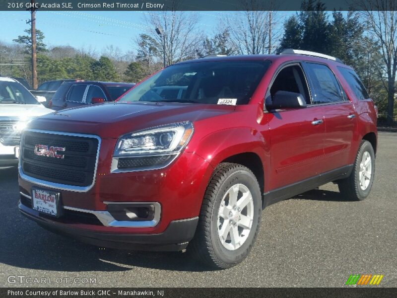 Crimson Red Tintcoat / Ebony 2016 GMC Acadia SLE