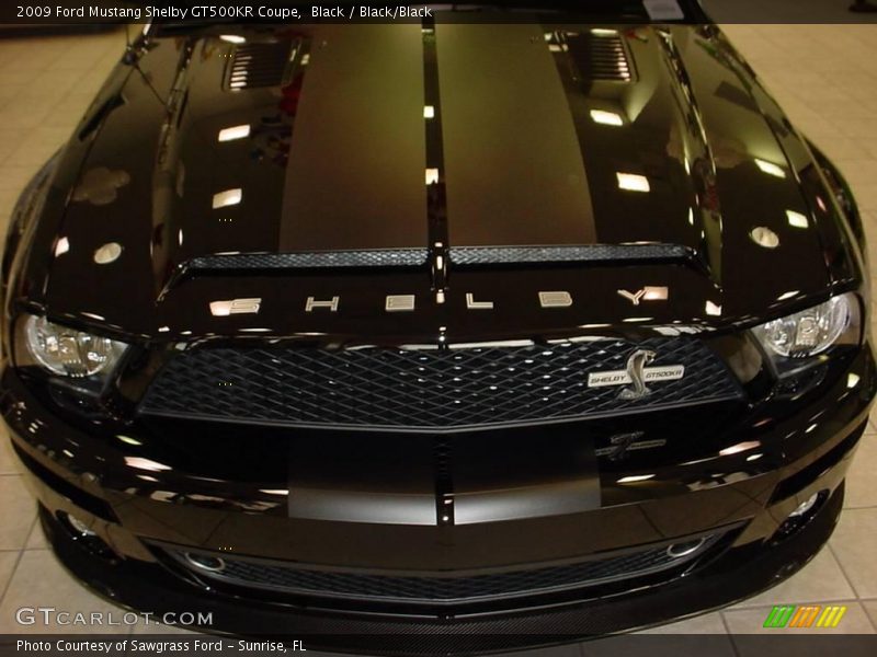 Black / Black/Black 2009 Ford Mustang Shelby GT500KR Coupe