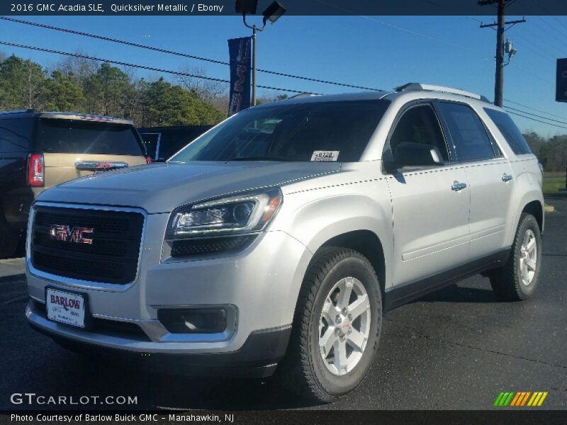 Quicksilver Metallic / Ebony 2016 GMC Acadia SLE