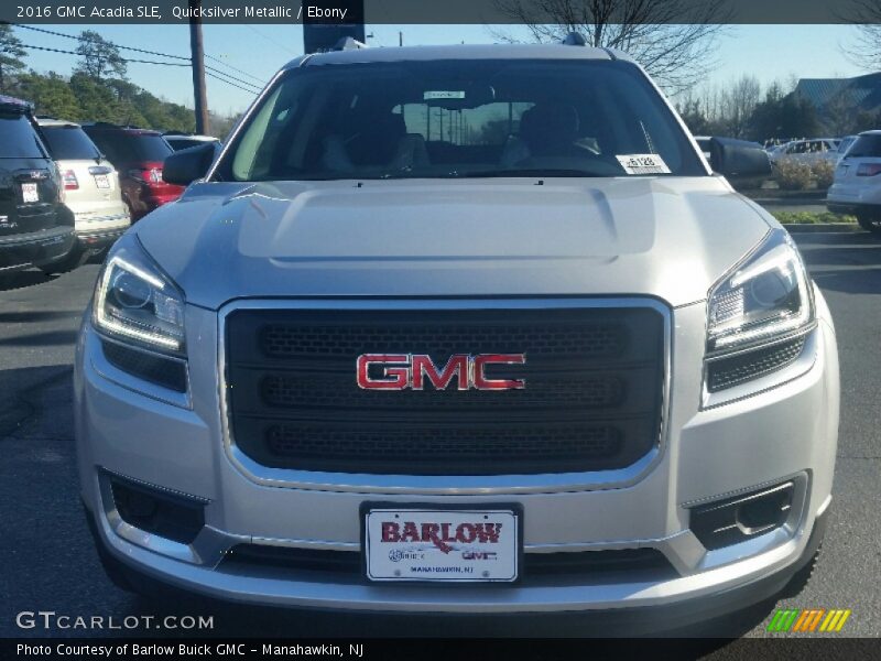 Quicksilver Metallic / Ebony 2016 GMC Acadia SLE