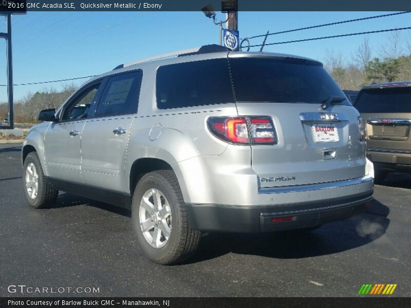 Quicksilver Metallic / Ebony 2016 GMC Acadia SLE