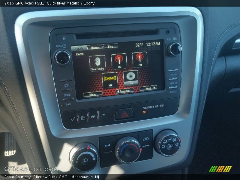 Quicksilver Metallic / Ebony 2016 GMC Acadia SLE