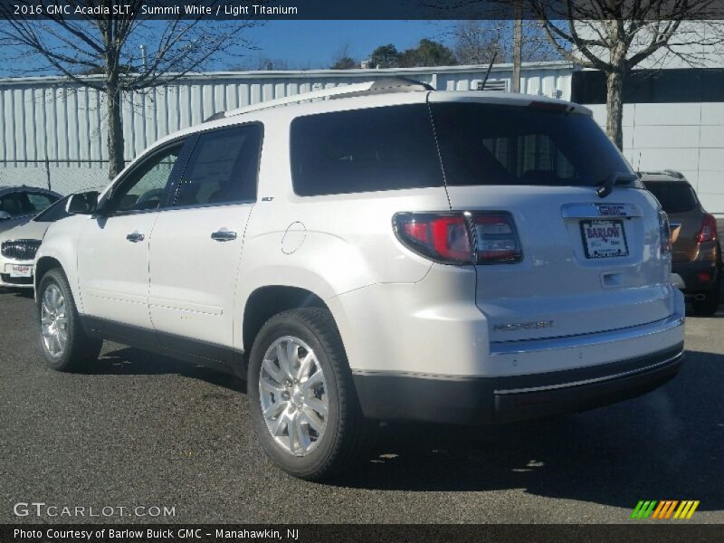 Summit White / Light Titanium 2016 GMC Acadia SLT