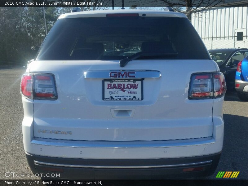 Summit White / Light Titanium 2016 GMC Acadia SLT