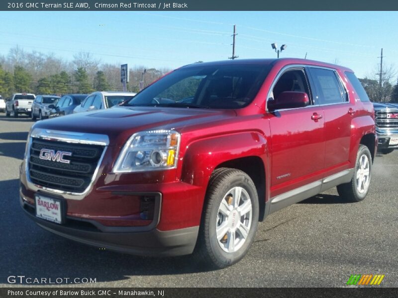 Crimson Red Tintcoat / Jet Black 2016 GMC Terrain SLE AWD
