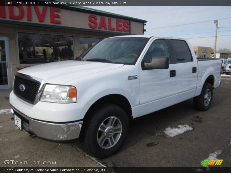 Oxford White / Medium/Dark Flint 2008 Ford F150 XLT SuperCrew 4x4