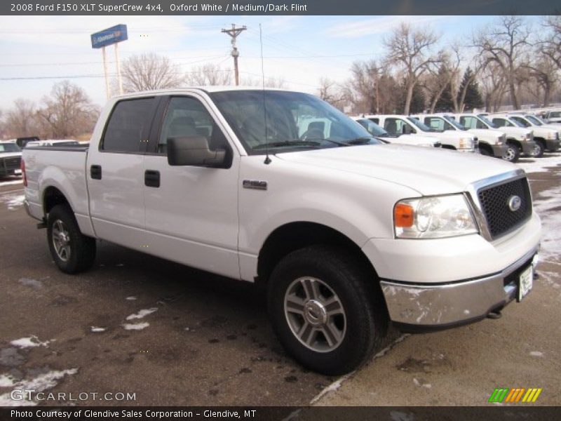 Oxford White / Medium/Dark Flint 2008 Ford F150 XLT SuperCrew 4x4