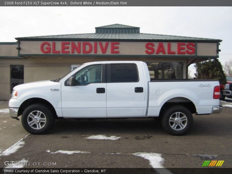 Oxford White / Medium/Dark Flint 2008 Ford F150 XLT SuperCrew 4x4