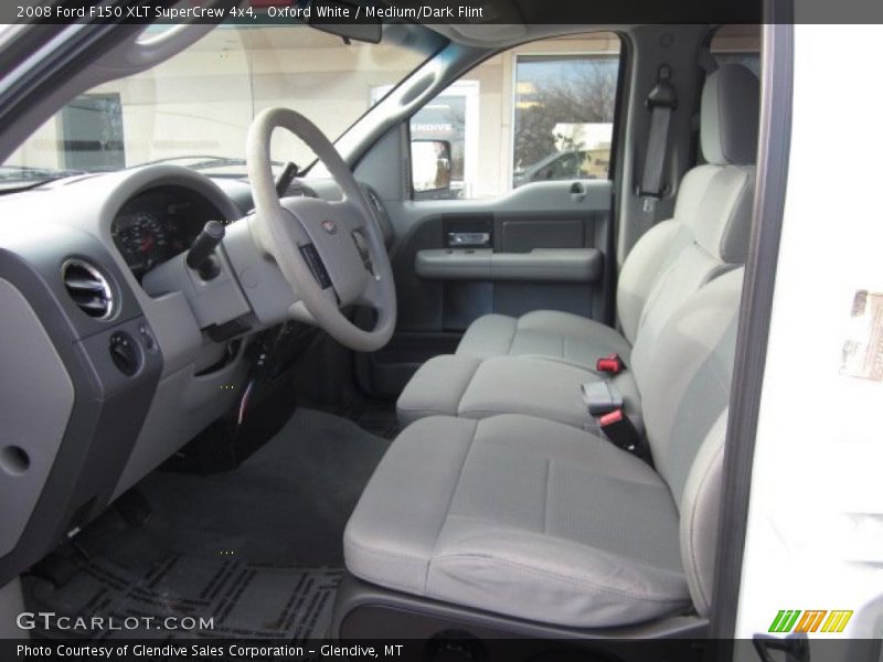 Oxford White / Medium/Dark Flint 2008 Ford F150 XLT SuperCrew 4x4