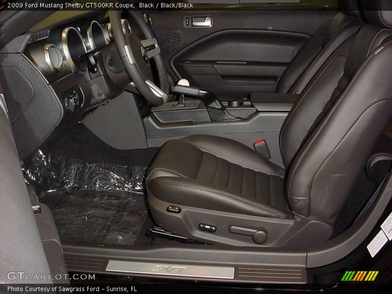 Black / Black/Black 2009 Ford Mustang Shelby GT500KR Coupe