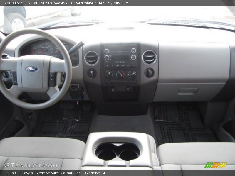 Oxford White / Medium/Dark Flint 2008 Ford F150 XLT SuperCrew 4x4