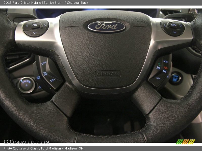 Ice Storm / Charcoal Black 2013 Ford C-Max Hybrid SEL