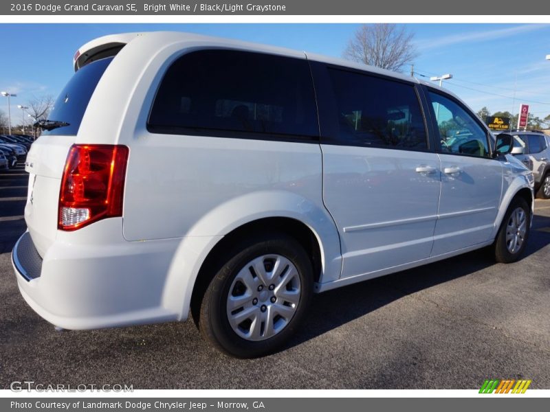 Bright White / Black/Light Graystone 2016 Dodge Grand Caravan SE